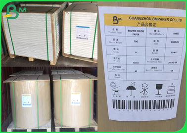 FSC Gerecycleerde Bobina DE Papel Kraftpapier 110 - 220gsm Vochtbestendig voor Verpakking
