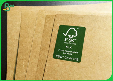 karton van Kraftpapier van de douane300gsm het maagdelijke pulp Natuurlijke Bruine voor verpakkingsvoedsel