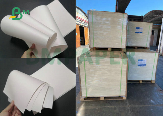 24 x 35 inch gerecycleerd wit kraftpapier-papierrol voor luchtpapierbeker 120gsm 140gsm