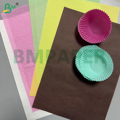 40 g/m² Gekleurd Gemakkelijk Loslatend Papier Voor Cupcake Maken Muffinhouder Grondstof