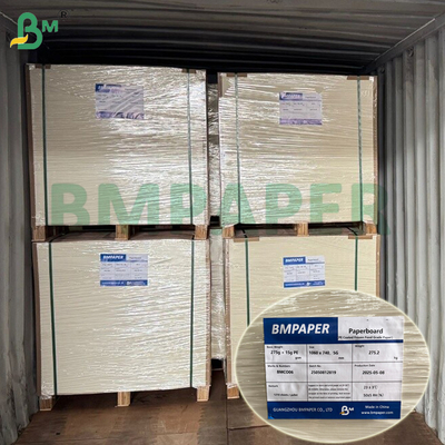 1 / S 295g + 15g PE Gecoat Vriesverse Voedselpapier Voor Garnalenverpakking Vriesbestendig