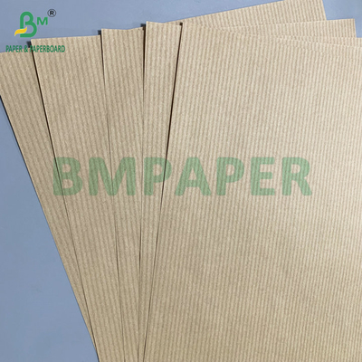 Hoge stijfheid 50 gms 60 gms Bruin gestreepte kraftpapier voor bloemenverpakking