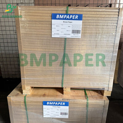 Hoge duurzaamheid 40GSM 60GSM Natuurlijk Bruin Machine Glazed Ribbed Kraft Paper