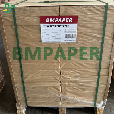 50 gm Verpakkingspapier voor bestek 40 g+9 g Gecoate witte kraftpapierplaten