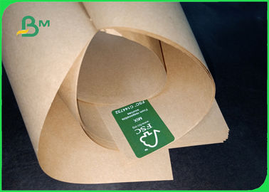 Voedselrang 40 50 60 70 80gsm-document van kraftpapier van de scheurweerstand het Bruine voor voedselverpakking