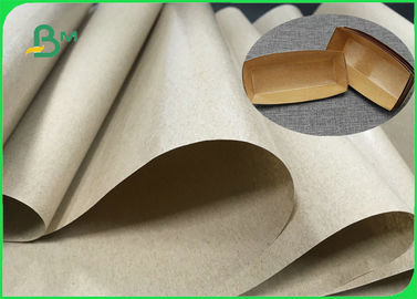 Natuurlijke bedekte PE van FDA FSC Bruin Kraftpapier-Document voor Straatvoedsel het Vakje van de Verpakkingsplaat met een laag