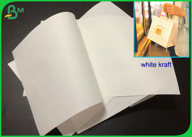 bleekte de Sterke Sterkte van 100g 120g Wit Kraftpapier-Document voor Shoping-Zakken