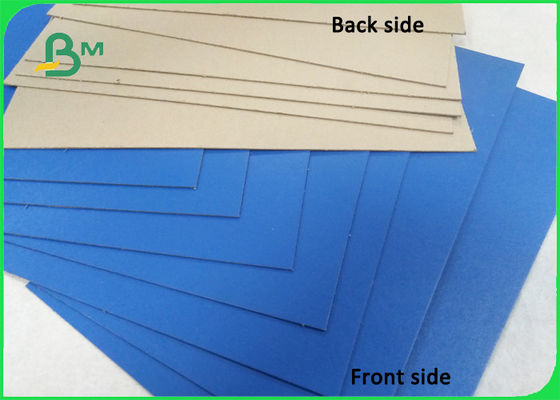 Het glanzende Blauwe het Schilderen Karton van Papieromslagen met Grijze Rug 1.0mm