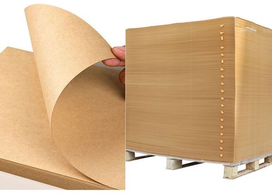 Grootte Aangepaste het Document van 100gsm 120gsm Maagdelijke Kraftpapier Bladen Hoge Stijfheid