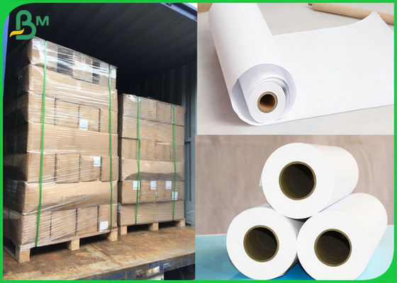 20LB 24" 36" breed x 150ft 2 inch Core White Bond Roll Paper voor architectonisch ontwerp