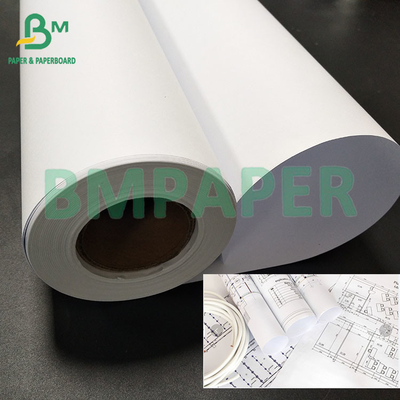 20LB Printing Clearly White Bond CAD Plotter Paper Kertas Teknik 12 inchs 46m