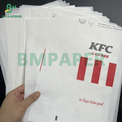 38 grs 40 grs glad, vetvrij, wit broodje verpakkingspapier Kit 3 Kit 5