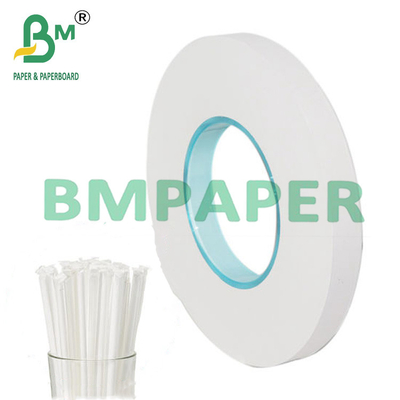 25 mm x 1000 m Food Grade Wrapping Straw Wit papier met Jumbo Roll 28g
