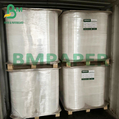 25 mm x 1000 m Food Grade Wrapping Straw Wit papier met Jumbo Roll 28g