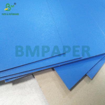 Goed platte folderen hoes karton gelamineerd groen blauw kleur grijs achterkant