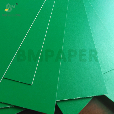 Goed platte folderen hoes karton gelamineerd groen blauw kleur grijs achterkant