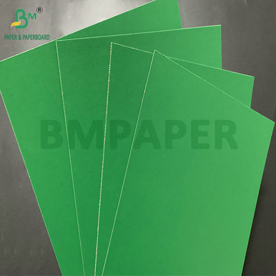 1.1mm 1.2mm Groen bekleed gelakt Stijfheid Karton Grijzige achterzijde Hard Karton