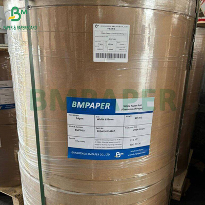 35gm 38gm Voedselverpakking Wit vetvrij papier voor broodjes 7 635mm