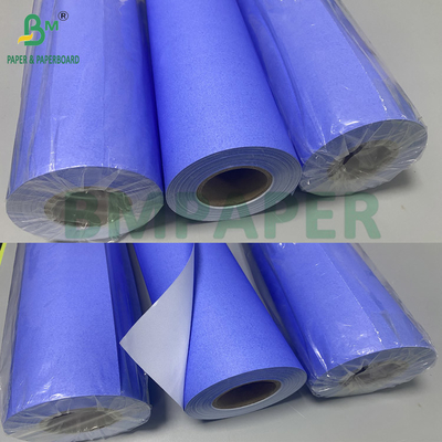 80 gram Purper Blauw Digitaal Papier CAD Plotter Rollen Eén zijde Wit 610mm X 50m 2 inch Core