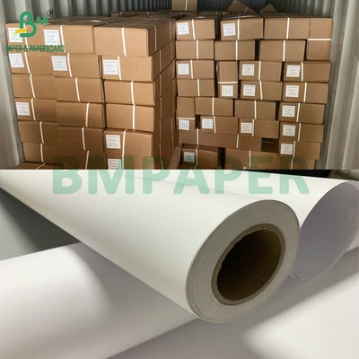 Niet-gecoat wit 20lb CAD Bond Paper voor inkjetprinten 36&quot; x 300' 3 rollen per doos