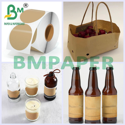 Natuurlijke kleur 60gm 100gm 120gm Bruin ambachtelijk papier voor winkeltassen in vellen