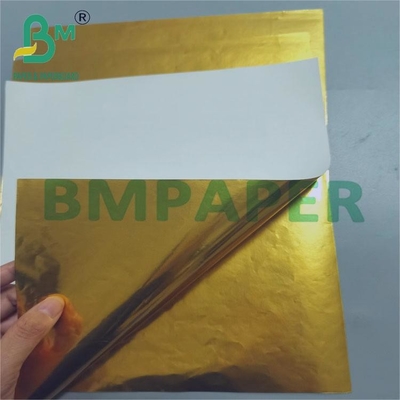 70 gm Gouden Glanzend Wet Strength Paper Voor Drank Label 70cm x 100cm