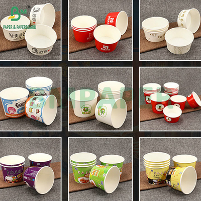 160 g 185 g wit PE-gecoat papier voor gebakken kip verpakkingsdoos