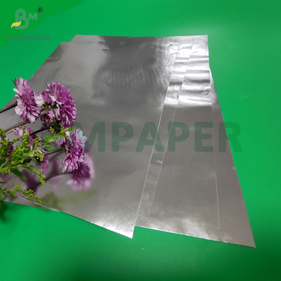 68 gsm 70 gsm Zilveren gemetalliseerd natte sterkte papier voor bier nek label 700 mm