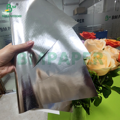 68 gsm 70 gsm Zilveren gemetalliseerd natte sterkte papier voor bier nek label 700 mm