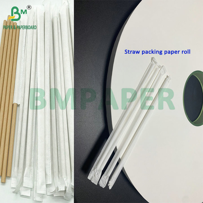 32 mm 24 gm wit kraftpapier voor individuele stroembedrijven