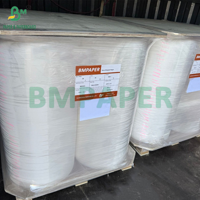 24 gsm 28 gsm Plain White Wrapper Paper voor drinkstroken 44 mm 53 mm Food Grade