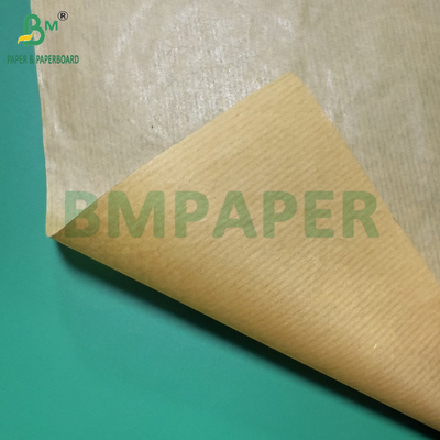 50 g Kleurrijk gestreepte kraftpapierrol glad aan één zijde geel rood