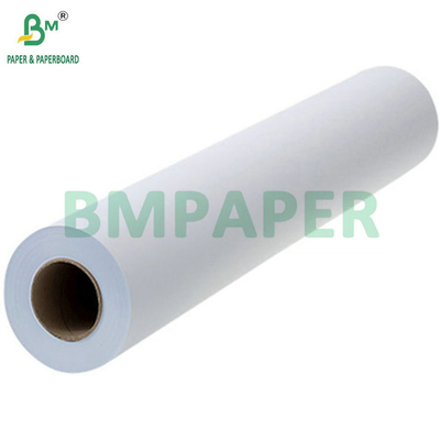 24' breedte 80gm CAD Plotter Paper ongekleurde Bond Paper Roll 2' 3' kern