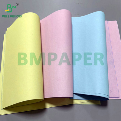 50 gm 60 gm 8,5 "x 14" Roze Blauw Kleur Carbonloos Papier Voor Leveringsbewijs