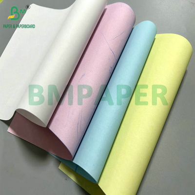 50 gm 60 gm 8,5 "x 14" Roze Blauw Kleur Carbonloos Papier Voor Leveringsbewijs
