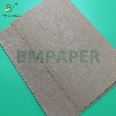0.55mm 0.60mm Donkerbruin Gewassen Kraftpapier Rollen Voor Jeans Label 150cm X 100m