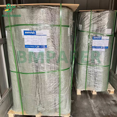 0.55mm 0.60mm Donkerbruin Gewassen Kraftpapier Rollen Voor Jeans Label 150cm X 100m