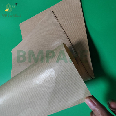 50 g geribd bruin kraftverpakkingspapier voor koffiebonenzakken 750 mm 1 zijde glanzend