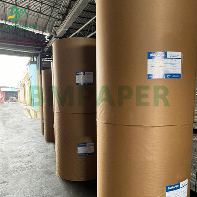 50 g geribd bruin kraftverpakkingspapier voor koffiebonenzakken 750 mm 1 zijde glanzend