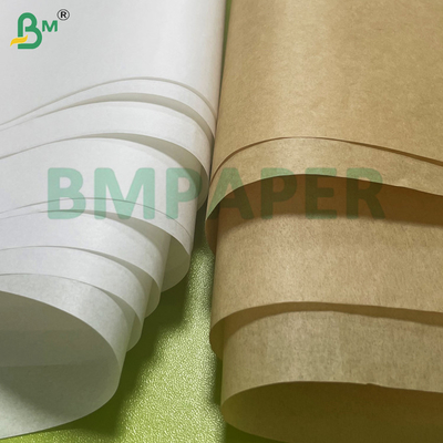 38-50 gm vetvrij papier voor vethoudende voedselverpakkingen Bruin en wit Opties Kit 3-8, vochtbestendig Recycleerbaar