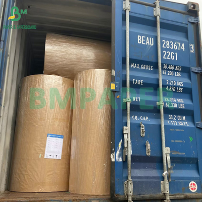 60 gm Food Grade One Side Glanzend Bruin gestreepte Kraftpapierrol
