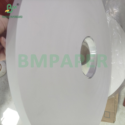 24 gsm 28 gsm Afdrukbaar en PE-gecoat witte stro verpakkingspapierrol 50 mm 44 mm
