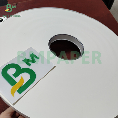 24 gsm 28 gsm Afdrukbaar en PE-gecoat witte stro verpakkingspapierrol 50 mm 44 mm