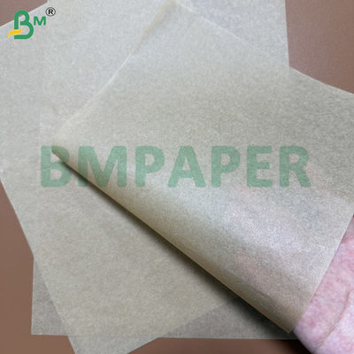 40 g/m² Airfryer Oven Papier Dubbelzijdig Siliconen Bruin Kraft Aangepaste Vellen / Rollen