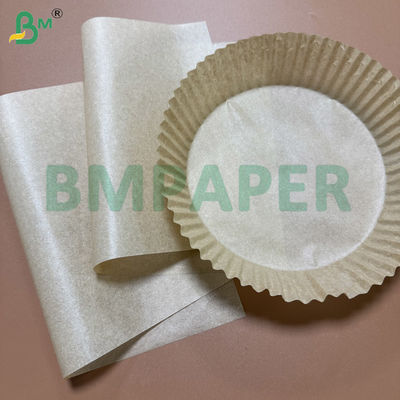40 g/m² Airfryer Oven Papier Dubbelzijdig Siliconen Bruin Kraft Aangepaste Vellen / Rollen