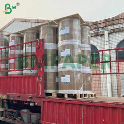 Waxcoated Gloss Mango Growing Bag Papier Zwart Achtergrond Materiaal 56gm