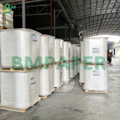 White Bond Paper 30gsm+12gsm PE for Straw Wrapping with Printing