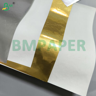 70 / 80gsm Natsterke Gemetalliseerd Papier voor Bieretiket Goud en Zilver