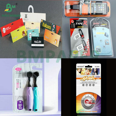 Warmteverzegelbaar wit kartonnen vel voor Blister Pack Sterke hechting met PVC/PET Vochtbestendige 250g 300g Stijf papier voor retail display