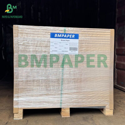 Hoge duurzaamheid 40GSM 60GSM Natuurlijk Bruin Machine Glazed Ribbed Kraft Paper